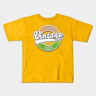 Lucknow vintage style logo Kids T-Shirt